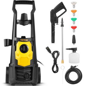 VEVOR Electric Pressure Washer, 2000 PSI, Max. 1.76 GPM Power Washer w/ 30 ft Hose, 5 Quick Connect Nozzles, Foam Cannon, Portable to Clean Patio (Whether Hose Reel is include: Without Hose Reel)