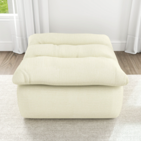 Lazy Floor Sofa,Modern Armless And Backless Sofa Chair,Comfy Accent Bean Bag Couch,suitable For Living Room Bedroom Office (Color: Beige)